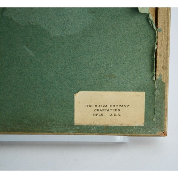 Buzza Company Craftacres Minneapolis MN Reverse Silhouette Prints Framed Lot 2 - Picture 5 of 5